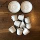 Set of 9 cups and old saucers from Limoges