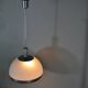 Suspended lamp in plexiglass and steel with faceted glass light by Pia Guidetti Crippa, 1960s.