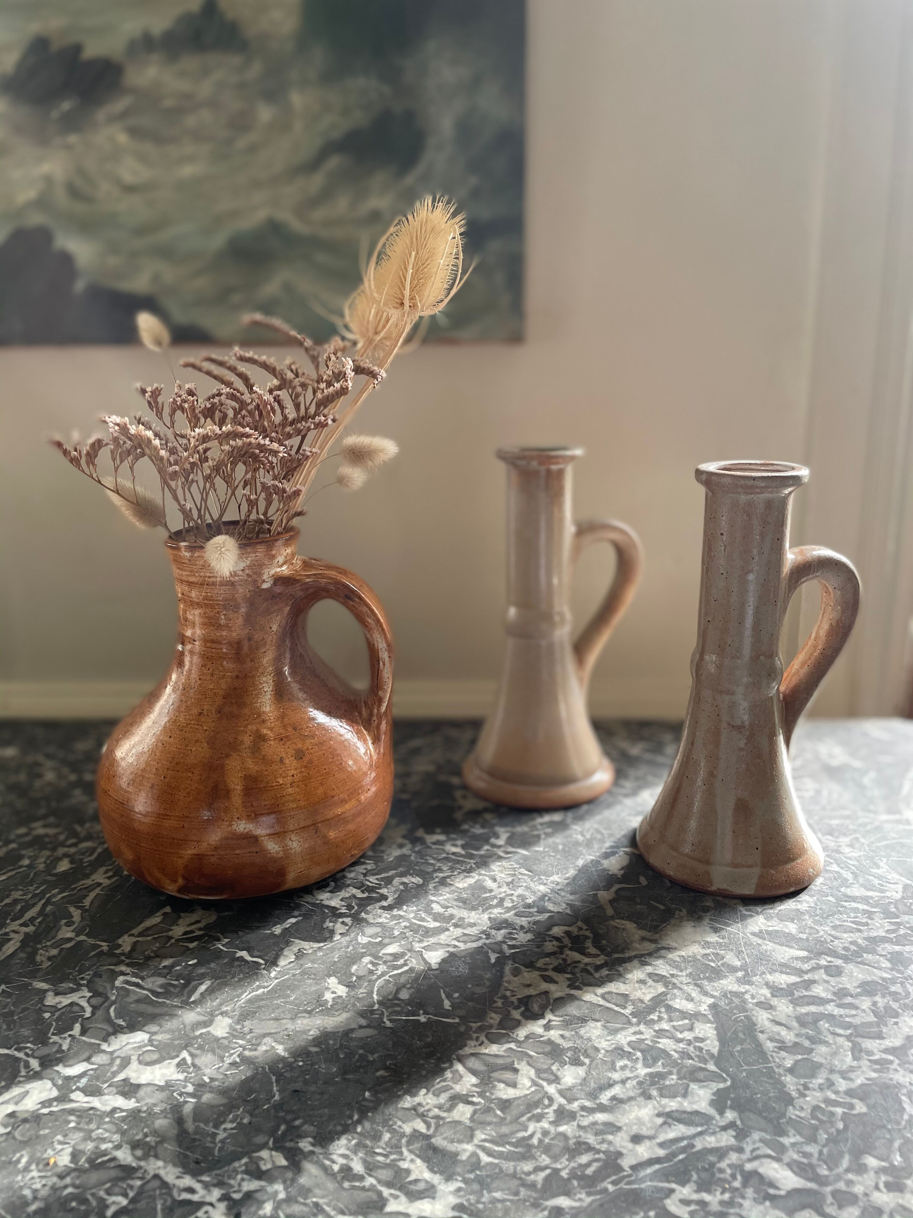 Sandstone candlesticks