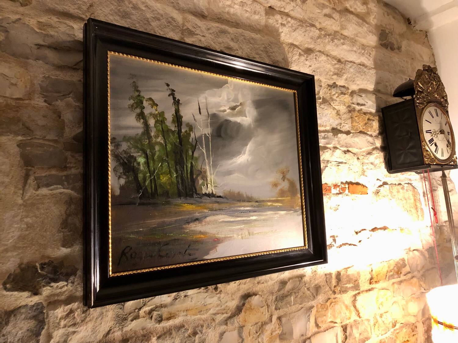 Oil on panel Roger Conte signed