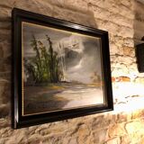 Oil on panel Roger Conte signed