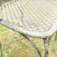 Antique wrought iron garden chairs, set of 2