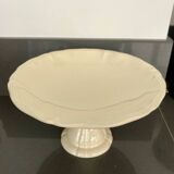 Sarreguemines compotier, ivory model with gadroons