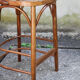 High curved wooden bar chair