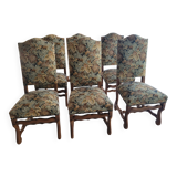 chaises style louis xiii os de mouton