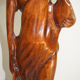 Saddle statue of macif/vintage wooden woman