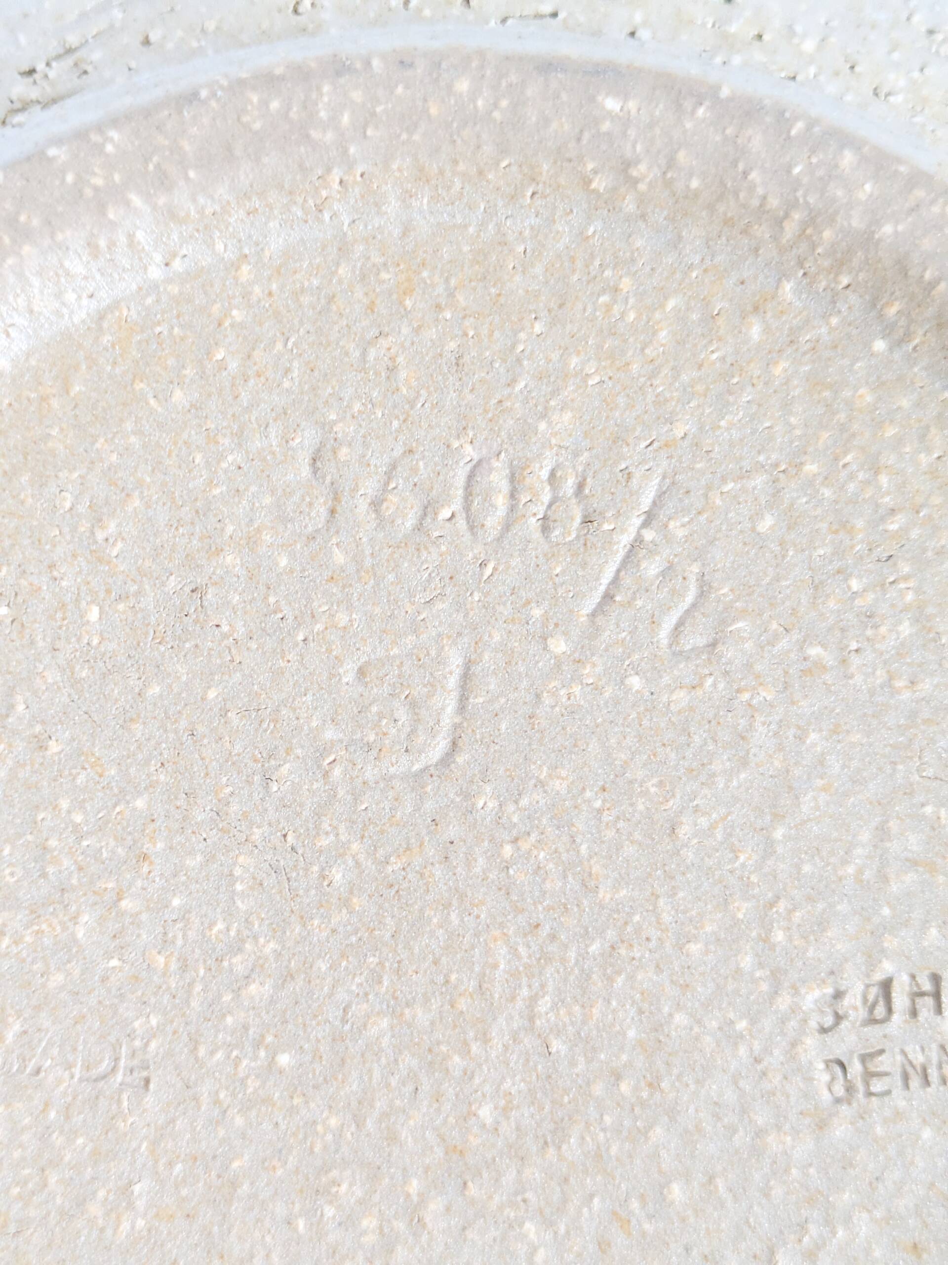 Vintage Søholm Denmark blue stoneware ceramic mid-century bowl