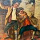 Edouard John E. Ravel is an artist born in Switzerland in 1847 and died in 1920, HST tavern scene