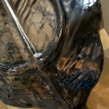 Large ceramic slip leaf tray