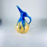 Penguin pitcher in flamed sandstone signed Grès dArt Gilbert méténier