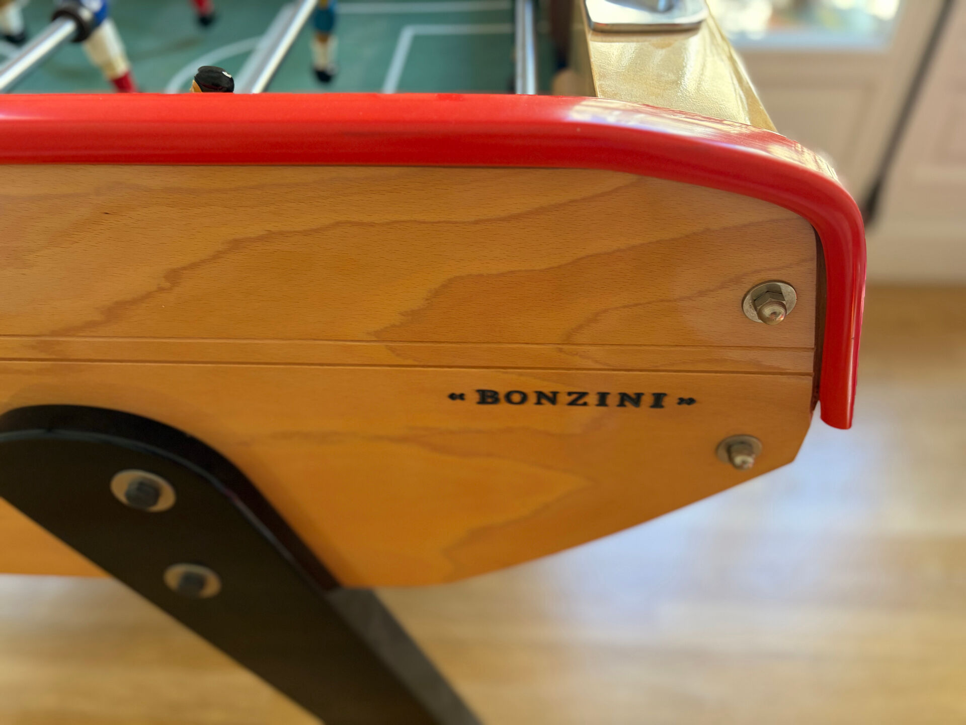 Bonzini B90 original foosball table – Solid beech, France/Brazil teams