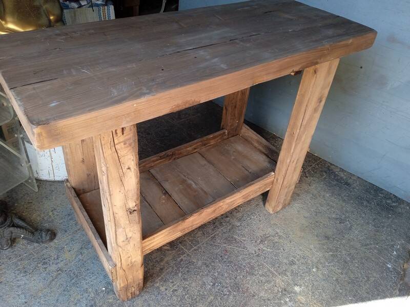 120cm workbench solid wood antique furniture