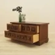 Danish chest of drawers with panelled fronts, oak veneer, 1970s