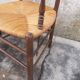 Paire de fauteuils rustique en chêne