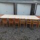 Large table, dining room, with 5 extensions, 8 feet.wood