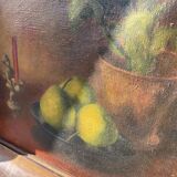 Still life with three apples, oil on canvas, 1940