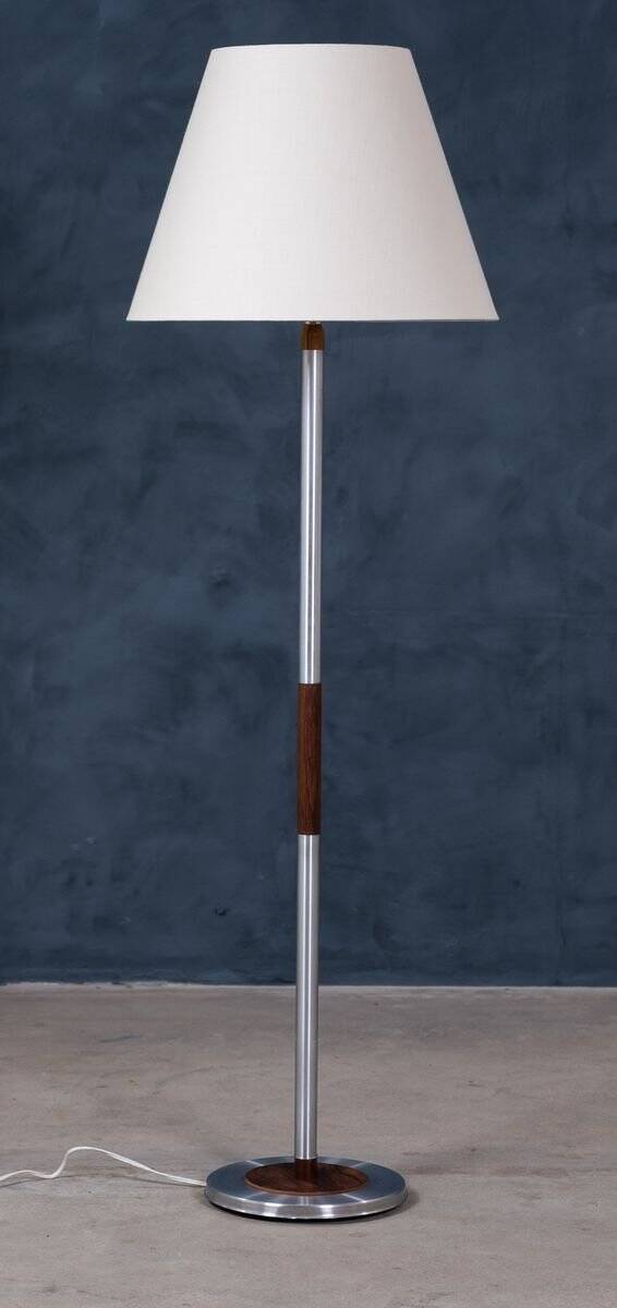 Lampadaire Mid-Century en Teck & Palissandre, Danemark, 1960s