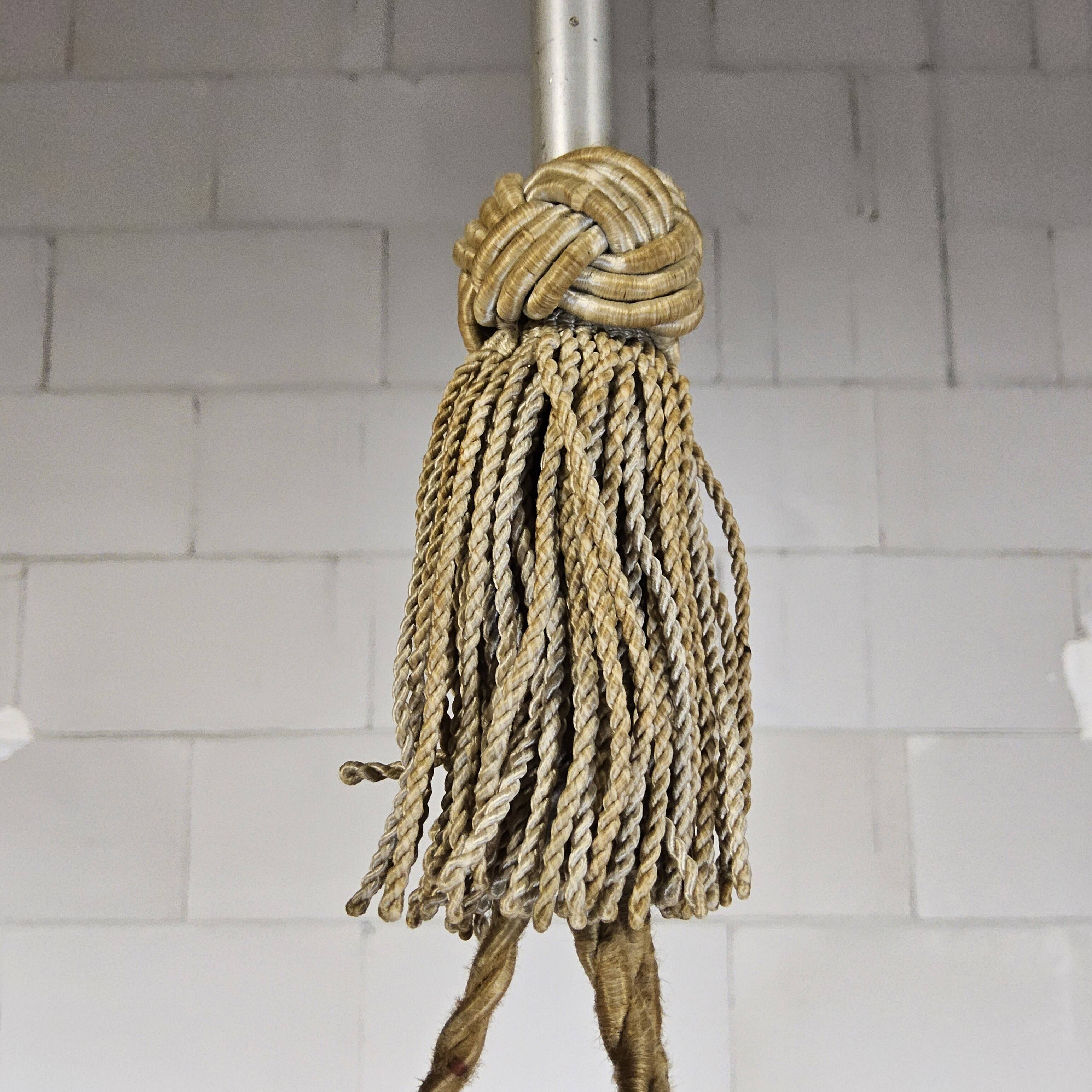 Antique orange German Art Deco WMF Ikora glass pendant lamp 1930