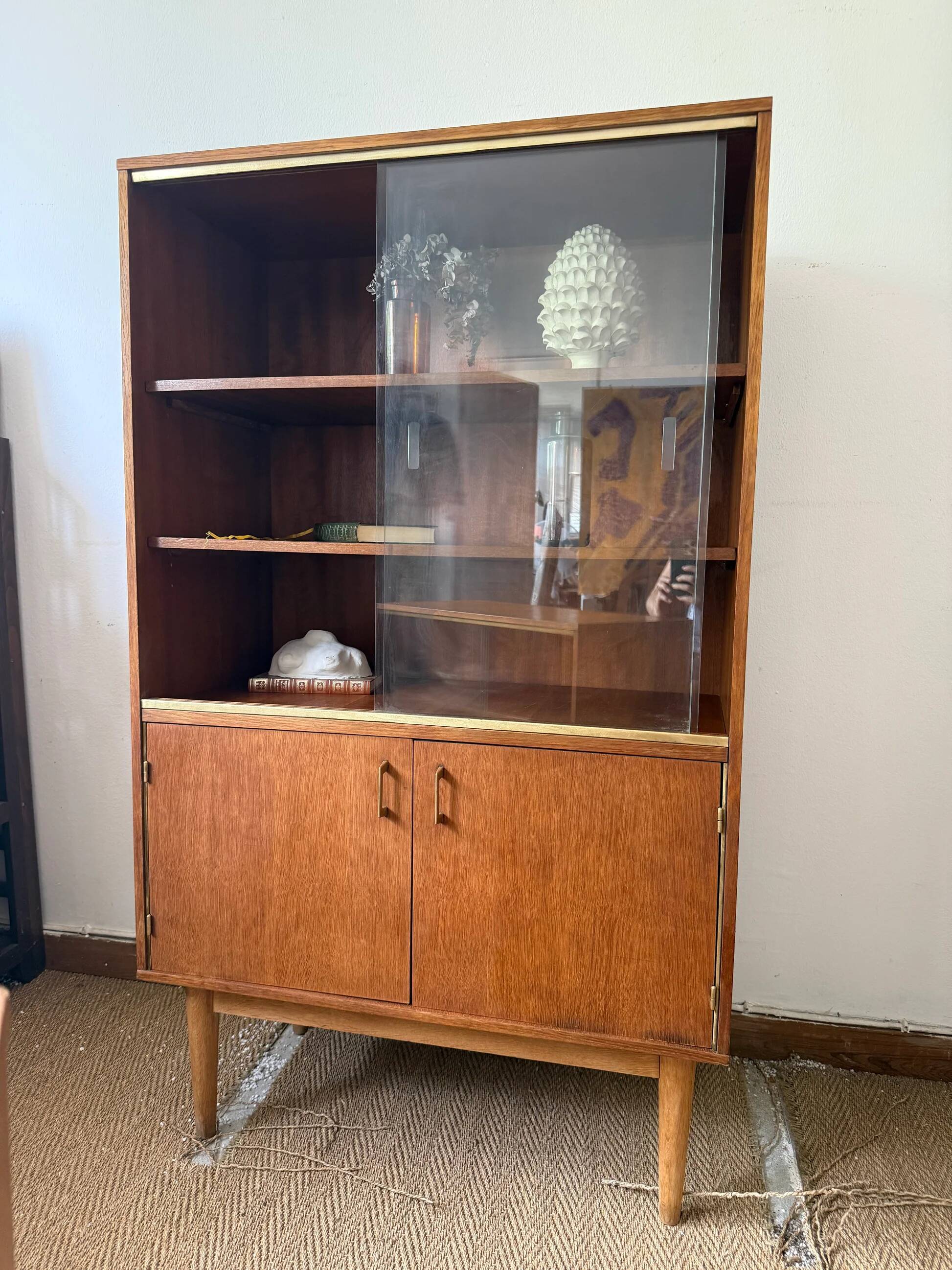 Vintage display cabinet bookshelf