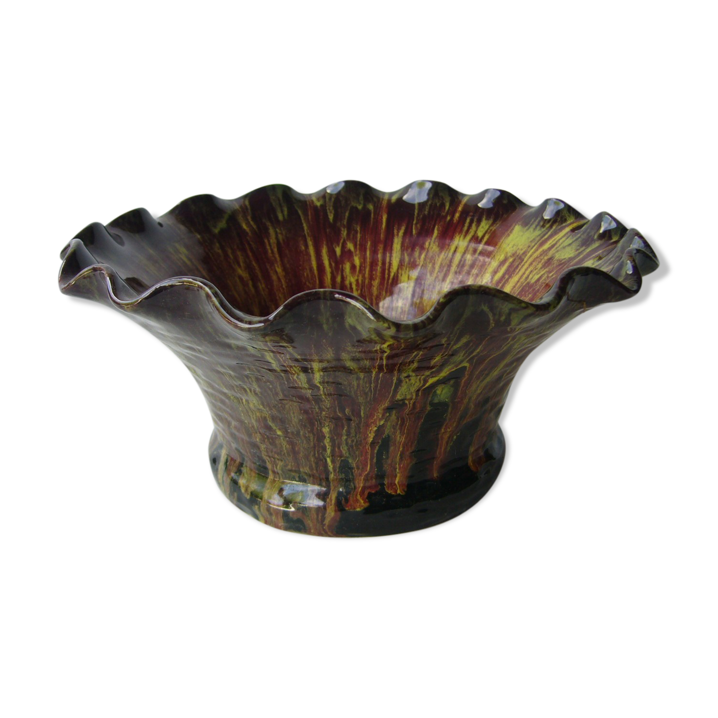 Vintage ceramic pot cover "petit masse morvan"