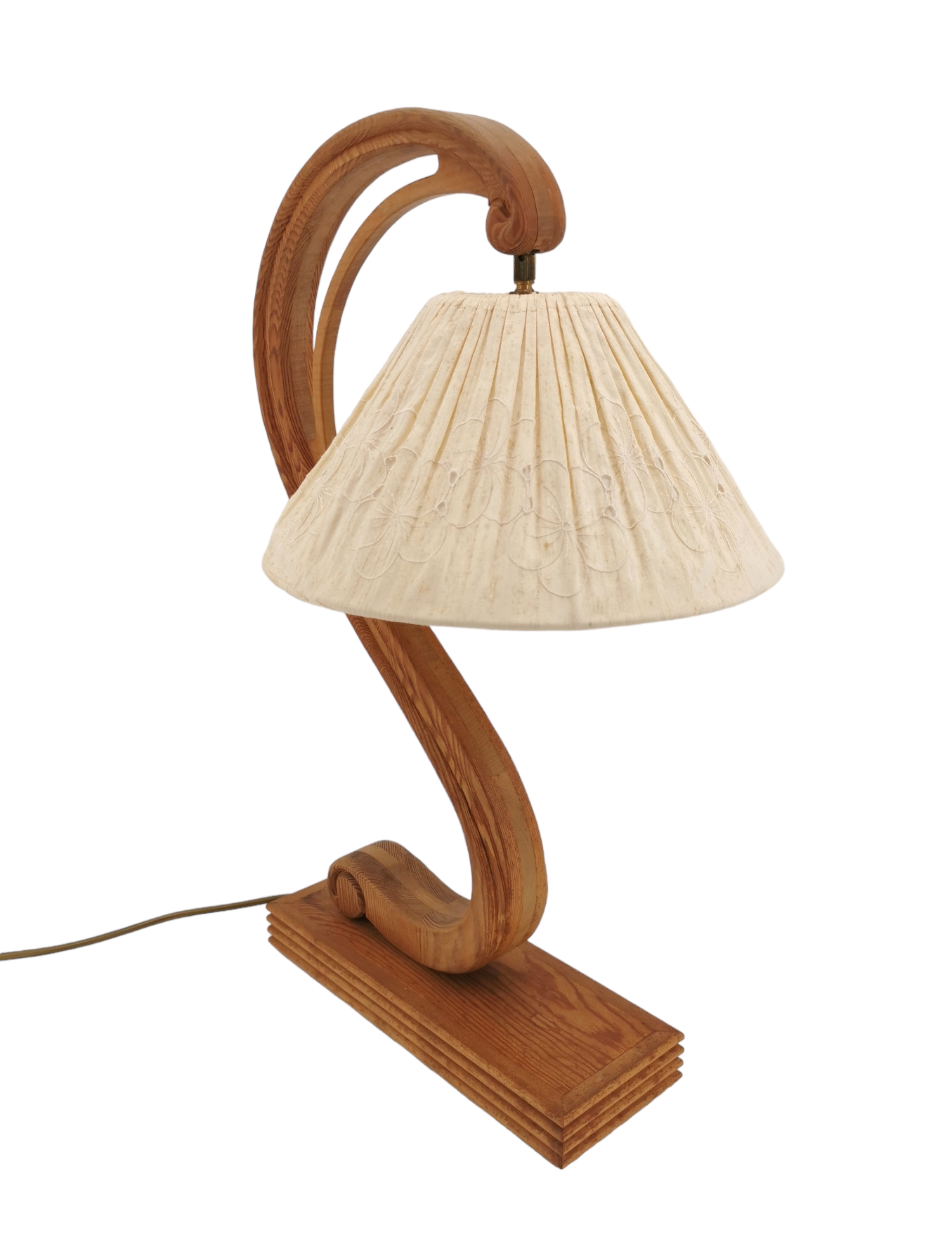 Vintage wood lamp