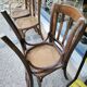 Série de 4 chaises de bistrot cannées vers 1900