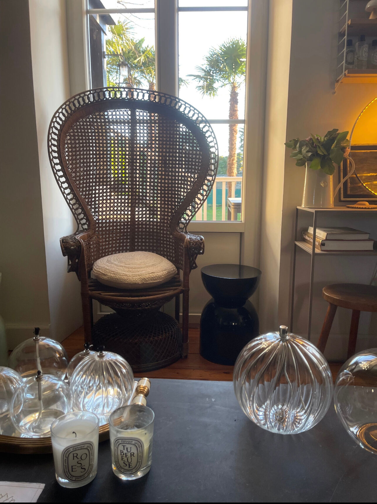 Emmanuelle rattan armchair