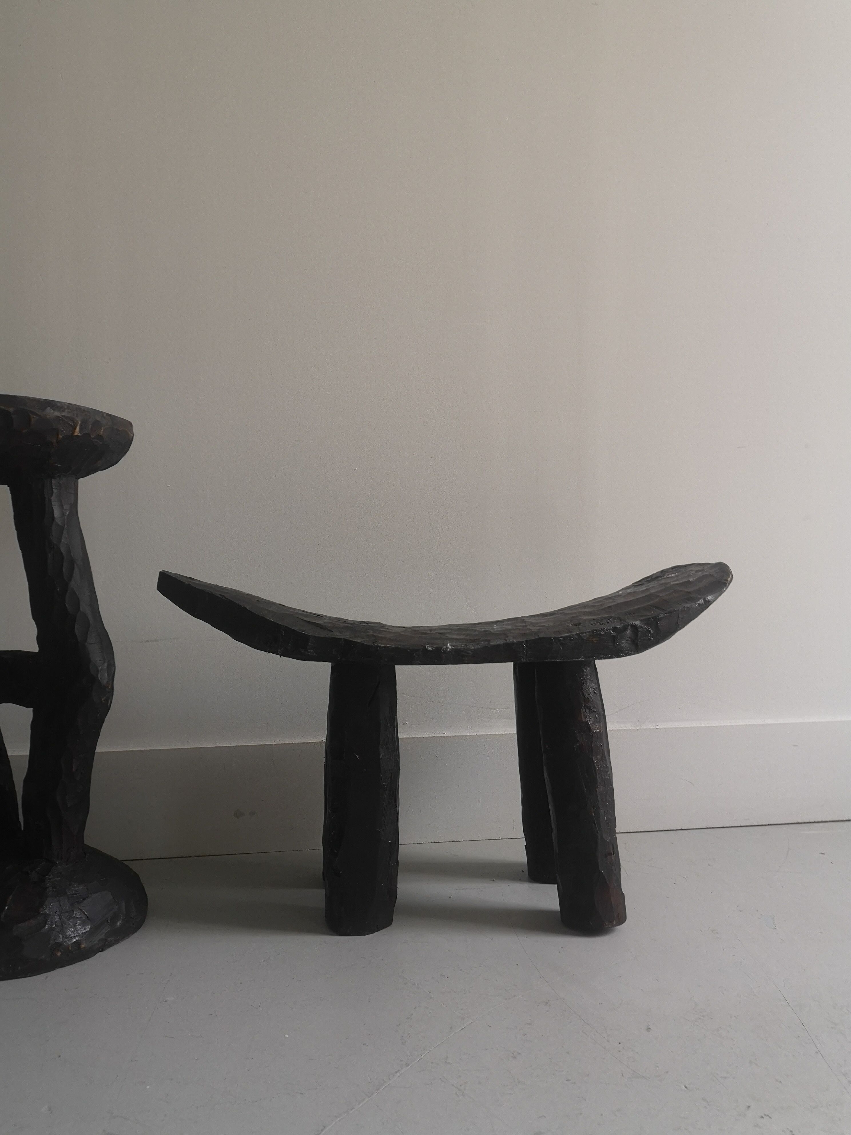 Wooden handmade yoga stool