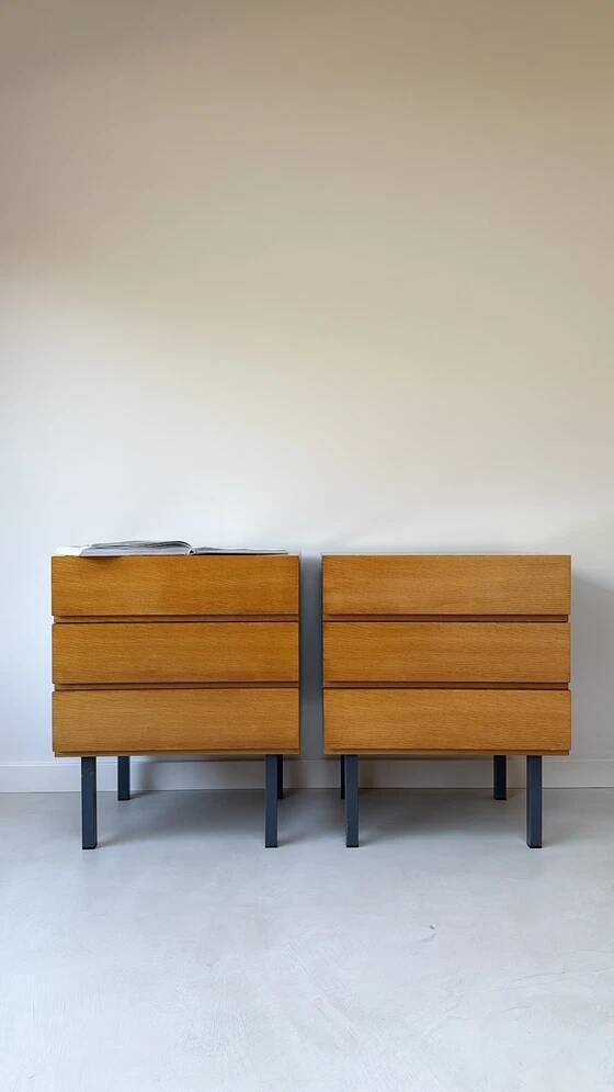 Vintage wooden bedside table