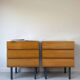 Vintage wooden bedside table