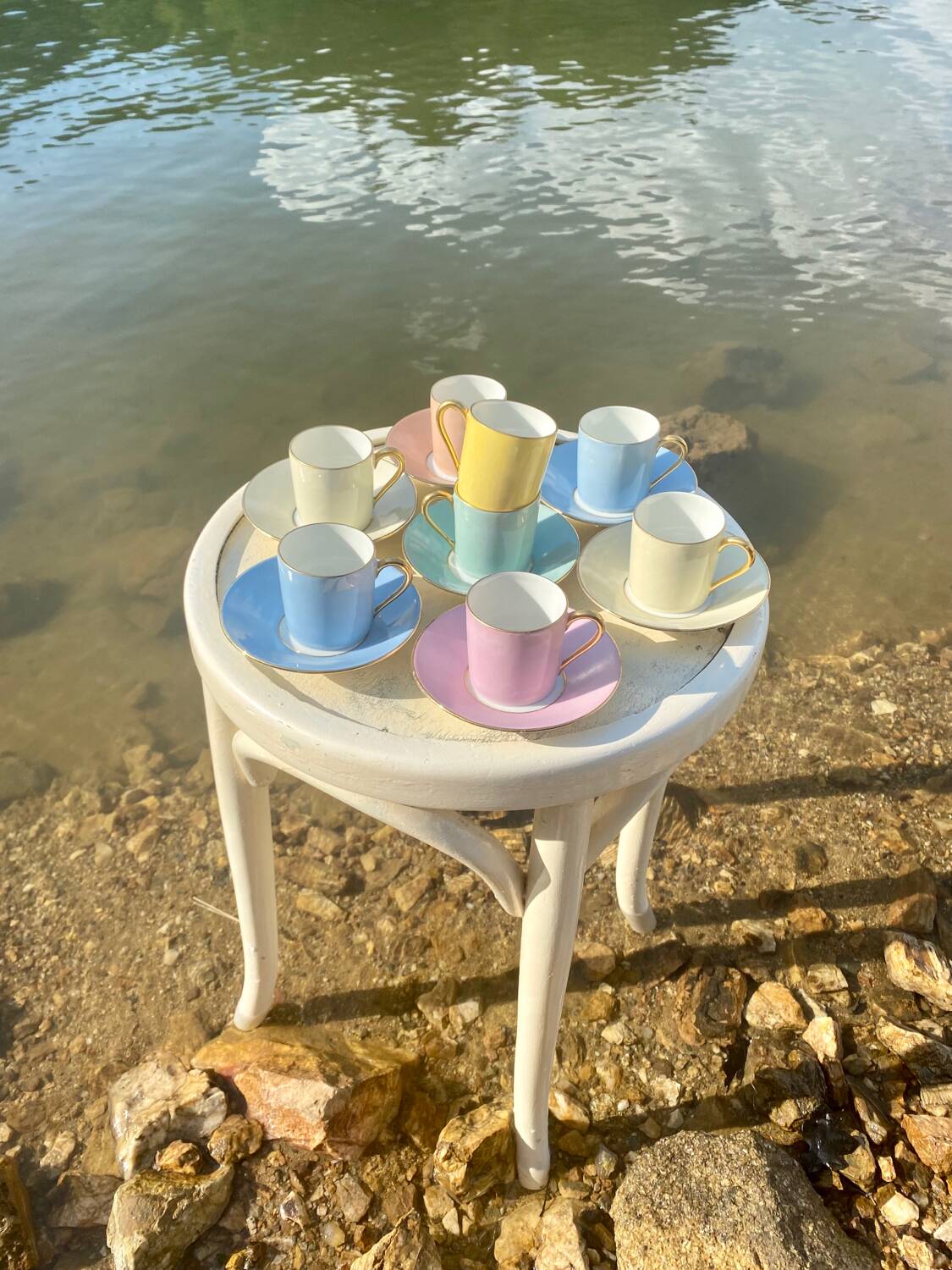 Raynaud et Co multicolor coffee cup set