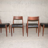 Series of 4 chairs, model MK175, 1961