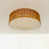 Wicker ceiling lamp