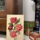 Old rose watercolor