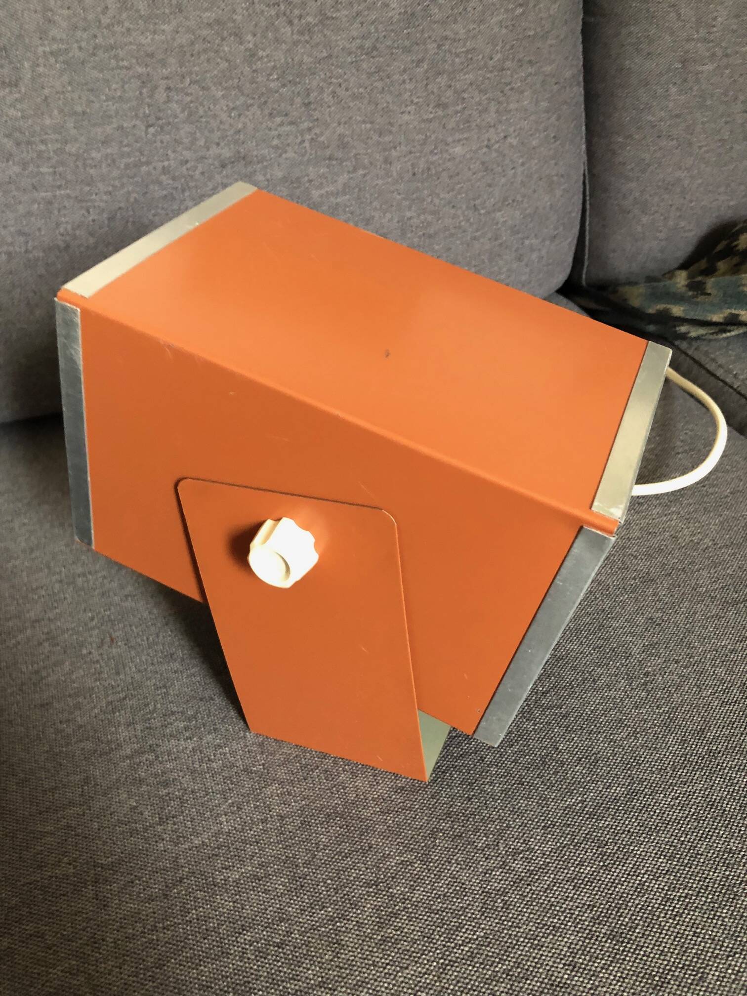 Spot vintage cube wall light, 70s