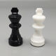 1970s black and white chess set in volterra alabaster handmade made in italy