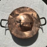 Copper frying pan flat