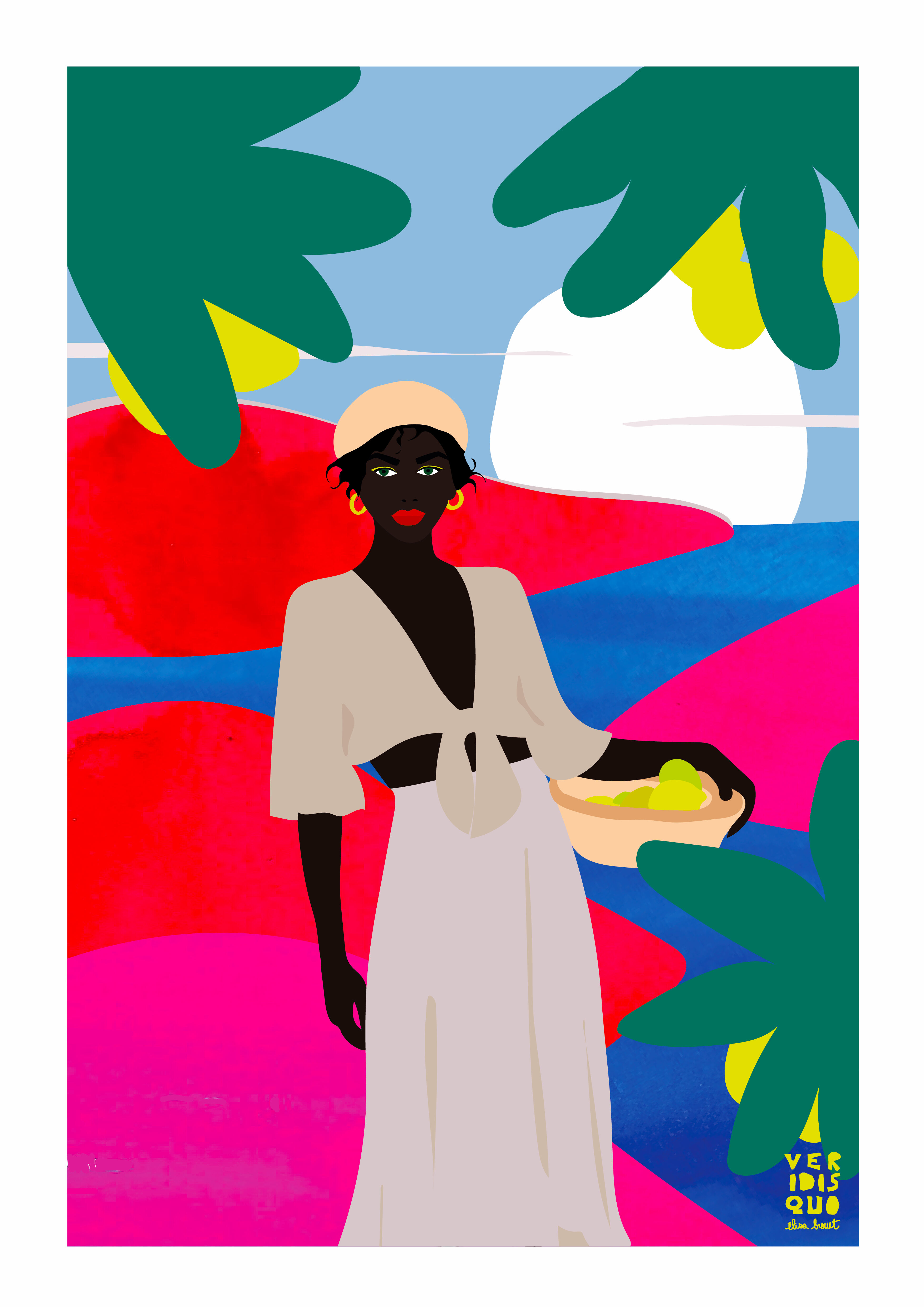 Manda toto - limited edition illustration, A4 format Elisa Brouet