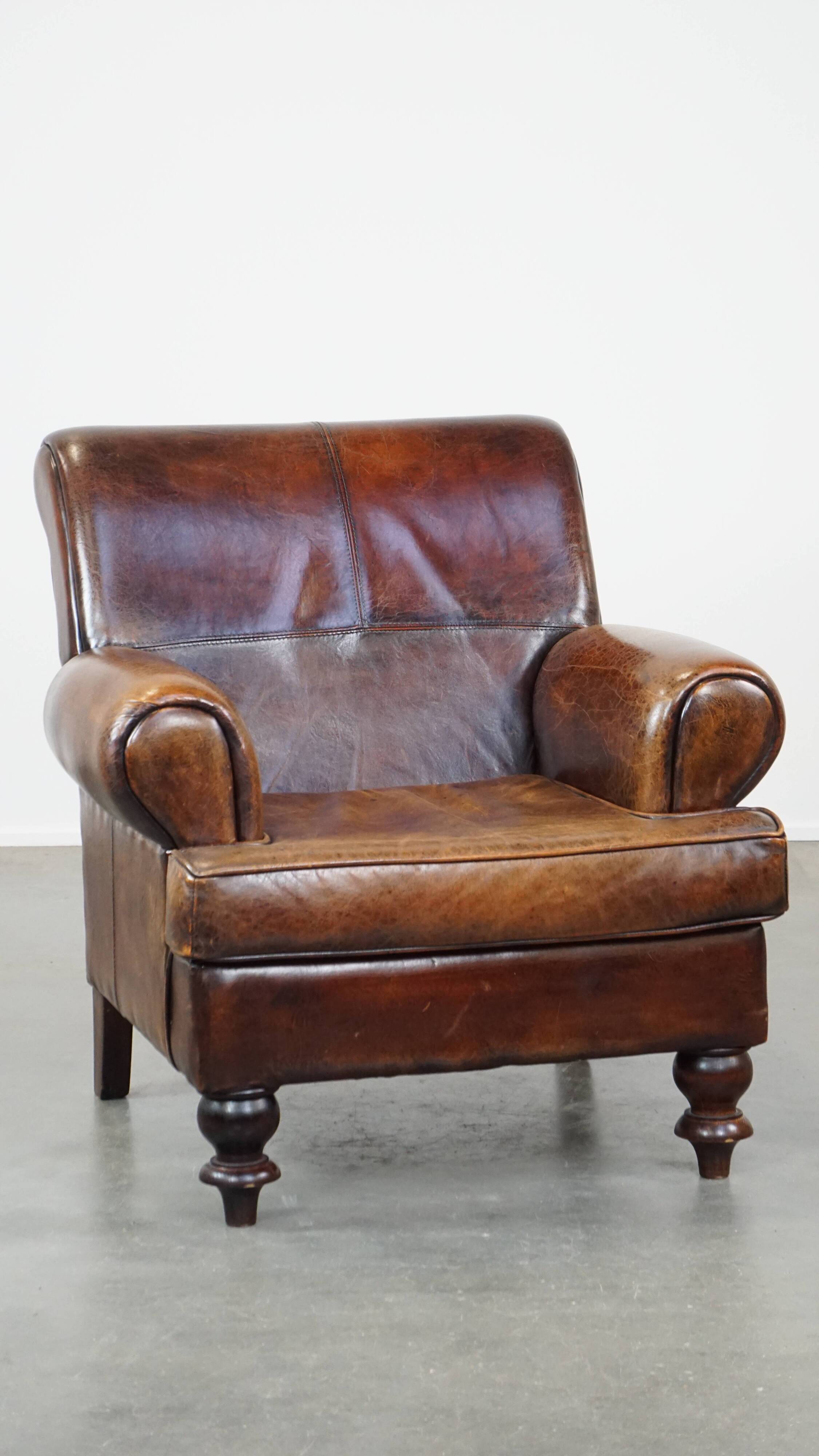 Sheep leather armchair