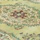Tapis Oushak Ancien – Vert Sauge & Motifs Floraux, 179 x 281 cm