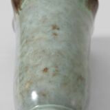 Christer Heijl Art Deco Turquoise Ceramic Vase, Sweden, 1930s