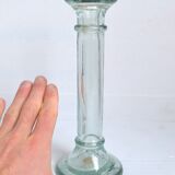 Glass candle holder