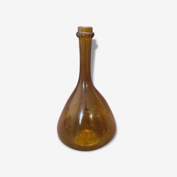 Bouteille décorative verre bullé années 60′