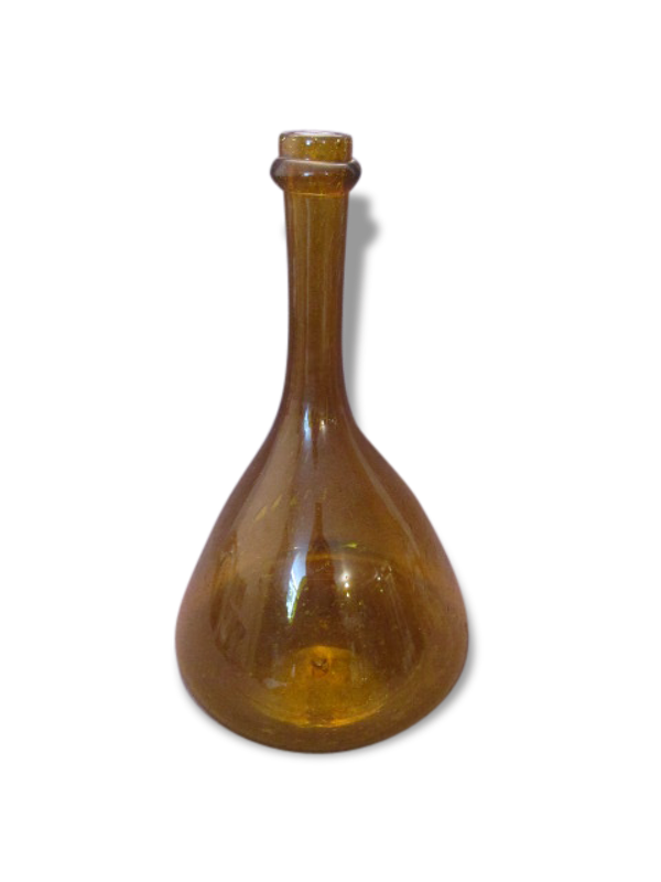 Bouteille décorative verre bullé années 60′
