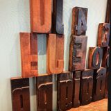 Print letters (20) - wood (pear)
