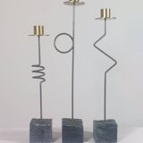 Trio de bougeoirs vintage d'Ehlen Johansson pour Ikea