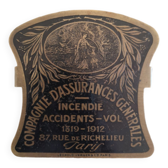Old bronze mail clip/documents - Early 20th century