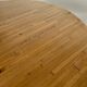 Large solid wood table 140 cm, vintage Scandinavian 70s design