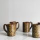 5 pyrite stoneware mugs