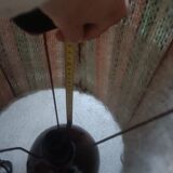 Ceramic and wool lamp, signature